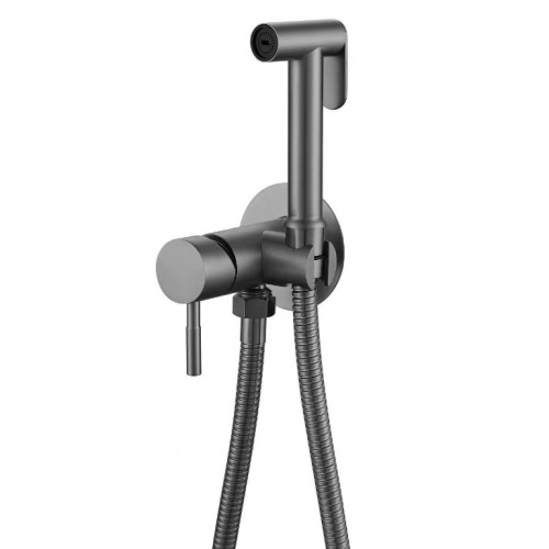 Смеситель с гигиеническим душем Savol S-FXQ003Q, однорычажный, графит купить в интернет магазине Санрай73