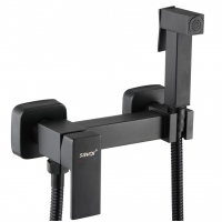 Смеситель с гигиеническим душем Savol S-FXQ005H, однорычажный, черный