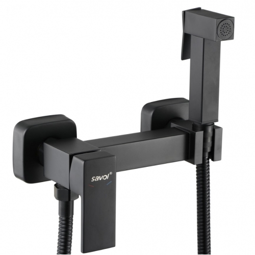 Смеситель с гигиеническим душем Savol S-FXQ005H, однорычажный, черный купить в интернет магазине Санрай73