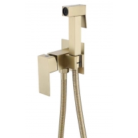 Смеситель с гигиеническим душем Savol S-FXQ008C, однорычажный, матовое золото