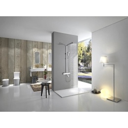 Душевая система SmartSant Квадро термостат, излив, тропический душ, штанга, душ ручной