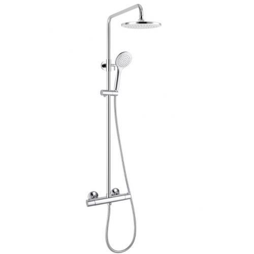 Душевая система SmartSant Смарт термостат, тропический душ, штанга, душ ручной купить в интернет магазине Санрай73