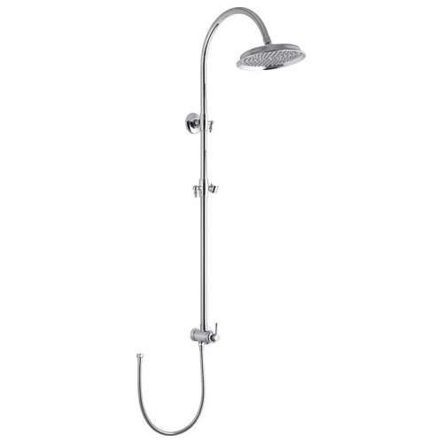 Душевой гарнитур SmartSant верхний душ 228 мм, штанга, шланг 800 мм, держатель ручного душа, хром купить в интернет магазине Санрай73