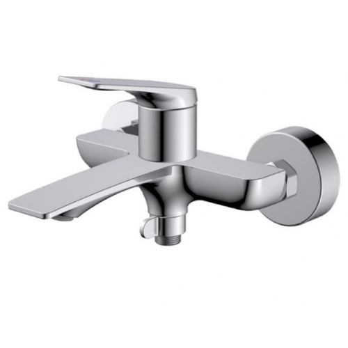 Смеситель для ванны Valfex Adara Chrome, однорычажный, короткий излив, ручной душ, хром купить в интернет магазине Санрай73