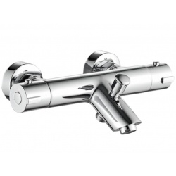 Смеситель для ванны Valfex Alba Chrome термостатический, короткий излив, ручной душ, хром