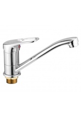 Смеситель для кухни Valfex Altarin Chrome, однорычажный, средний излив, хром