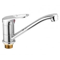 Смеситель для кухни Valfex Altarin Chrome, однорычажный, средний излив, хром