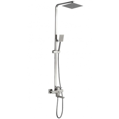 Душевая система Valfex Antares Chrome, однорычажная, излив, тропический и ручной душ, штанга, хром купить в интернет магазине Санрай73