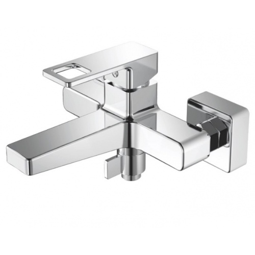 Смеситель для ванны Valfex Arcadia Chrome, однорычажный, короткий излив, ручной душ, хром купить в интернет магазине Санрай73