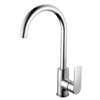 Смеситель для кухни Valfex Argo Chrome, однорычажный, высокий излив, хром