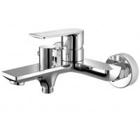 Смеситель для ванны Valfex Argo Chrome, однорычажный, короткий излив, ручной душ, хром