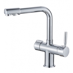 Смеситель для кухни Valfex Boreas Chrome, с выходом для фильтра, высокий излив, хром