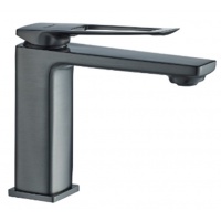 Смеситель для раковины Valfex Callisto Graphite, однорычажный, средний Г-излив, графит