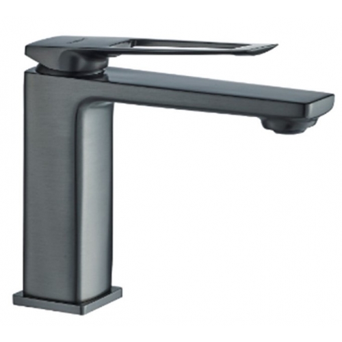 Смеситель для раковины Valfex Callisto Graphite, однорычажный, средний Г-излив, графит купить в интернет магазине Санрай73