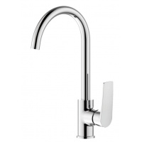 Смеситель для кухни Valfex Gemini Chrome, однорычажный, высокий излив, хром