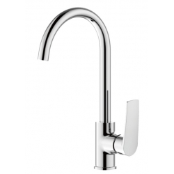 Смеситель для кухни Valfex Gemini Chrome, однорычажный, высокий излив, хром