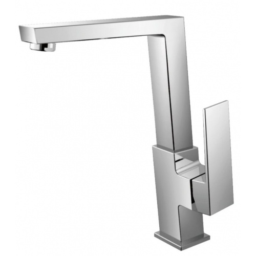 Смеситель для кухни Valfex Kalliope Chrome, однорычажный, поворотный излив, хром купить в интернет магазине Санрай73