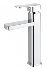 Смеситель для раковины Valfex Naos Chrome, однорычажный, высокий Г-излив, хром