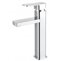 Смеситель для раковины Valfex Naos Chrome, однорычажный, высокий Г-излив, хром