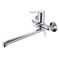 Смеситель для ванны Valfex Scorpio Chrome, однорычажный, длинный излив, ручной душ, хром