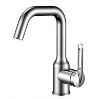 Смеситель для раковины Valfex Tantalus Steel, однорычажный, средний П-излив, сталь