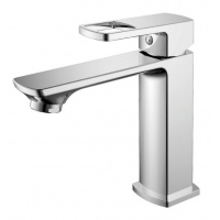 Смеситель для раковины Valfex Taurus Chrome, однорычажный, средний Г-излив, хром