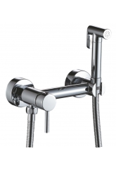 Смеситель с гигиеническим душем Valfex Capella Chrome-1, настенный, однорычажный