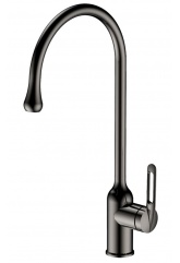 Смеситель для кухни Valfex Veritate Steel Graphite, однорычажный, высокий излив, графит