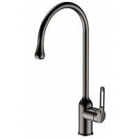 Смеситель для кухни Valfex Veritate Steel Graphite, однорычажный, высокий излив, графит