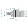 Кран-букса Vidima керамика 1/2", 20 шлицов, для смесителей Vidima, Grohe, Ideal standard