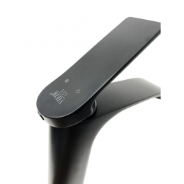 Смеситель для раковины VIEIR V343511C, однорычажный, Г-излив, черный матовый