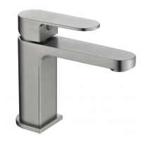 Смеситель для раковины VIEIR V283511G, однорычажный, средний Г-излив, графит