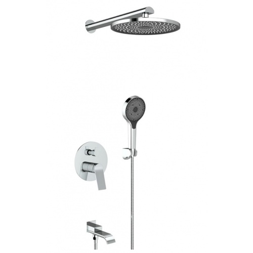 Душевая система VIEIR V343563, встраиваемая, тропический душ, ручной душ, излив, хром купить в интернет магазине Санрай73