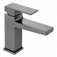 Смеситель для раковины VIEIR V393511G, однорычажный, Г-излив, графит