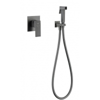 Смеситель с гигиеническим душем Vieir V393553G, встраиваемый, однорычажный, графит