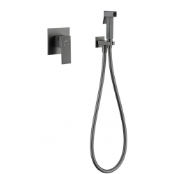 Смеситель с гигиеническим душем Vieir V393553G, встраиваемый, однорычажный, графит