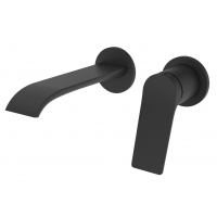 Смеситель для раковины VIEIR V343513C, встраиваемый, однорычажный, короткий излив, черный матовый