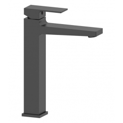 Смеситель для раковины VIEIR V393512C, однорычажный, высокий Г-излив, черный