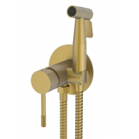Смеситель с гигиеническим душем VIEIR V403553S, встраиваемый, однорычажный, матовое золото