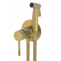 Смеситель с гигиеническим душем VIEIR V403553S, встраиваемый, однорычажный, матовое золото