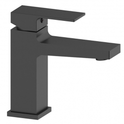 Смеситель для раковины VIEIR V393511C, однорычажный, Г-излив, черный