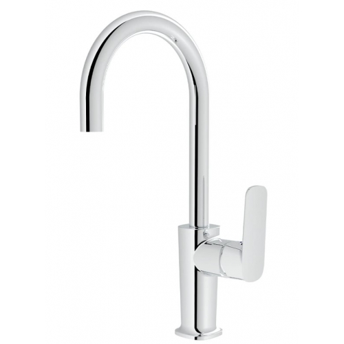 Смеситель для кухни VIEIR V073523, однорычажный, высокий излив, хром купить в интернет магазине Санрай73