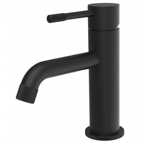 Смеситель для раковины VIEIR V402511C, однорычажный, низкий излив, черный купить в интернет магазине Санрай73