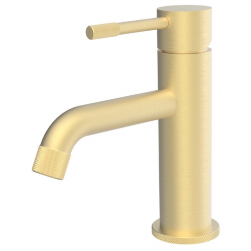 Смеситель для раковины VIEIR V402511S, однорычажный, низкий излив, золото купить в интернет магазине Санрай73