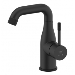 Смеситель для раковины VIEIR V403514C, однорычажный, средний излив, черный