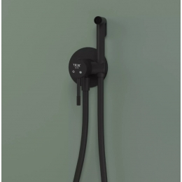 Смеситель с гигиеническим душем VIEIR V403553C, встраиваемый, однорычажный, черный