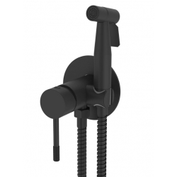 Смеситель с гигиеническим душем VIEIR V403553C, встраиваемый, однорычажный, черный