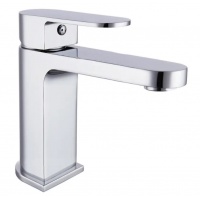 Смеситель для раковины VIEIR V283511, однорычажный, средний Г-излив, хром