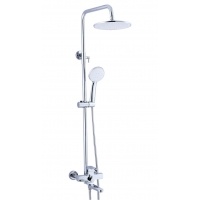 Душевая система VIEIR V283562 однорычажная, поворотный излив, ручной и тропический душ, штанга, хром