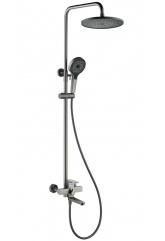 Душевая система VIEIR V283562C однорычажная, поворотный излив, ручной и тропический душ, штанга, гра